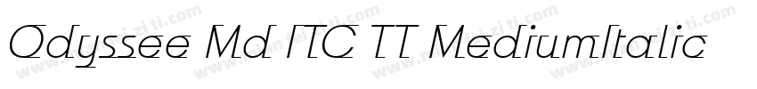 Odyssee Md ITC TT MediumItalic字体转换
